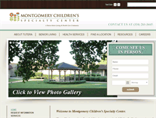 Tablet Screenshot of montgomerychildrenscare.com